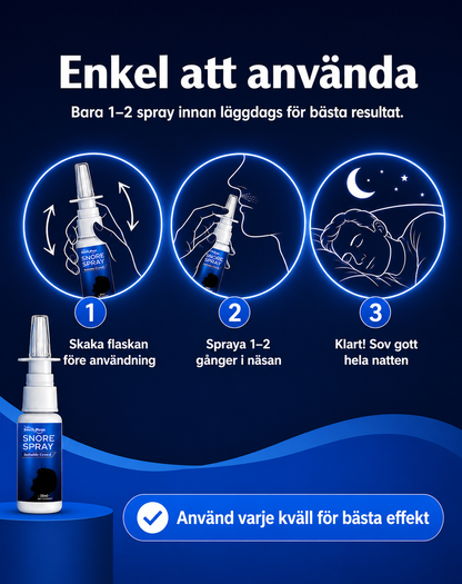 SLIPPSNARKA Nässpray 30ml – Sov tystare, vakna utvilad