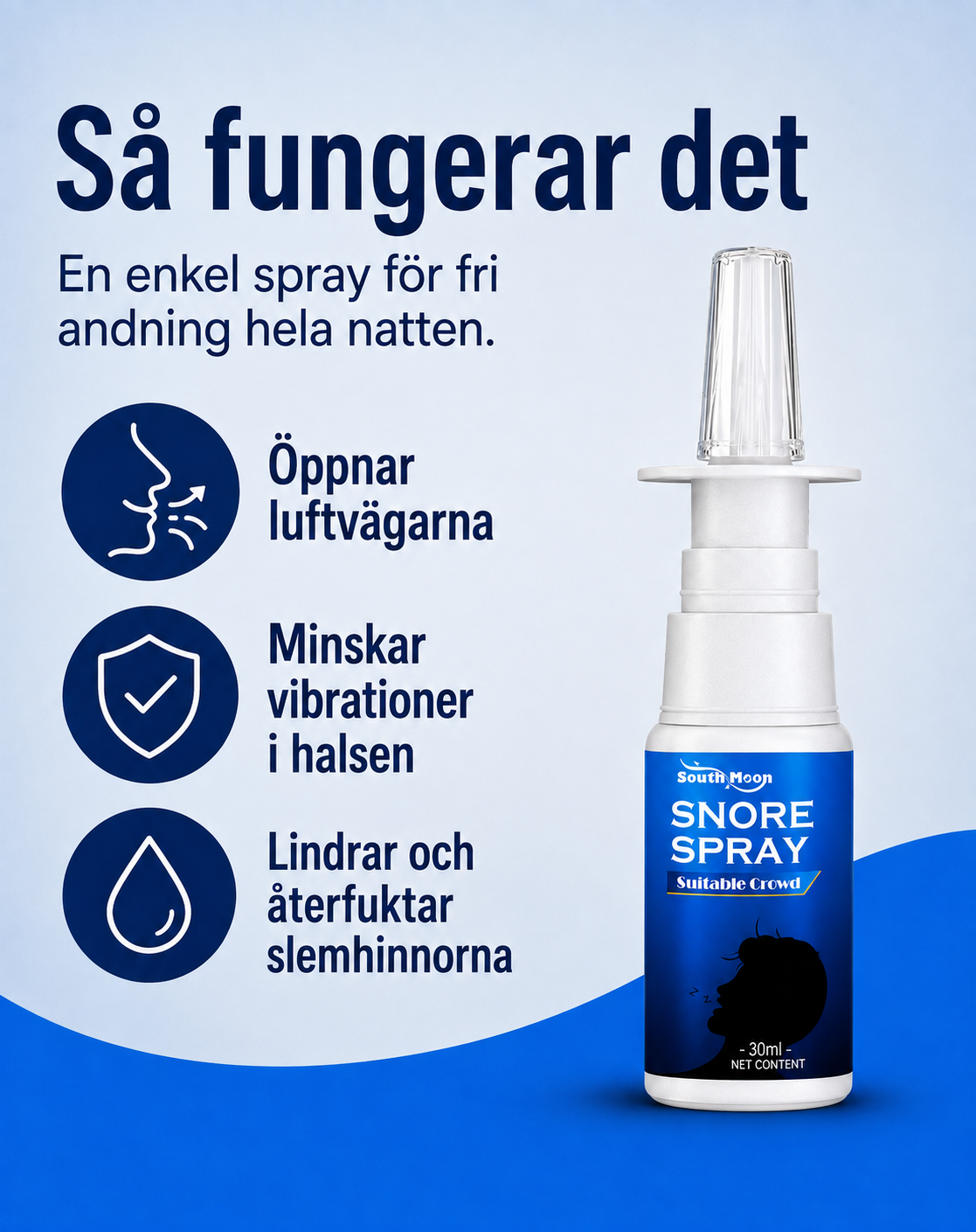 SLIPPSNARKA Nässpray 30ml – Sov tystare, vakna utvilad