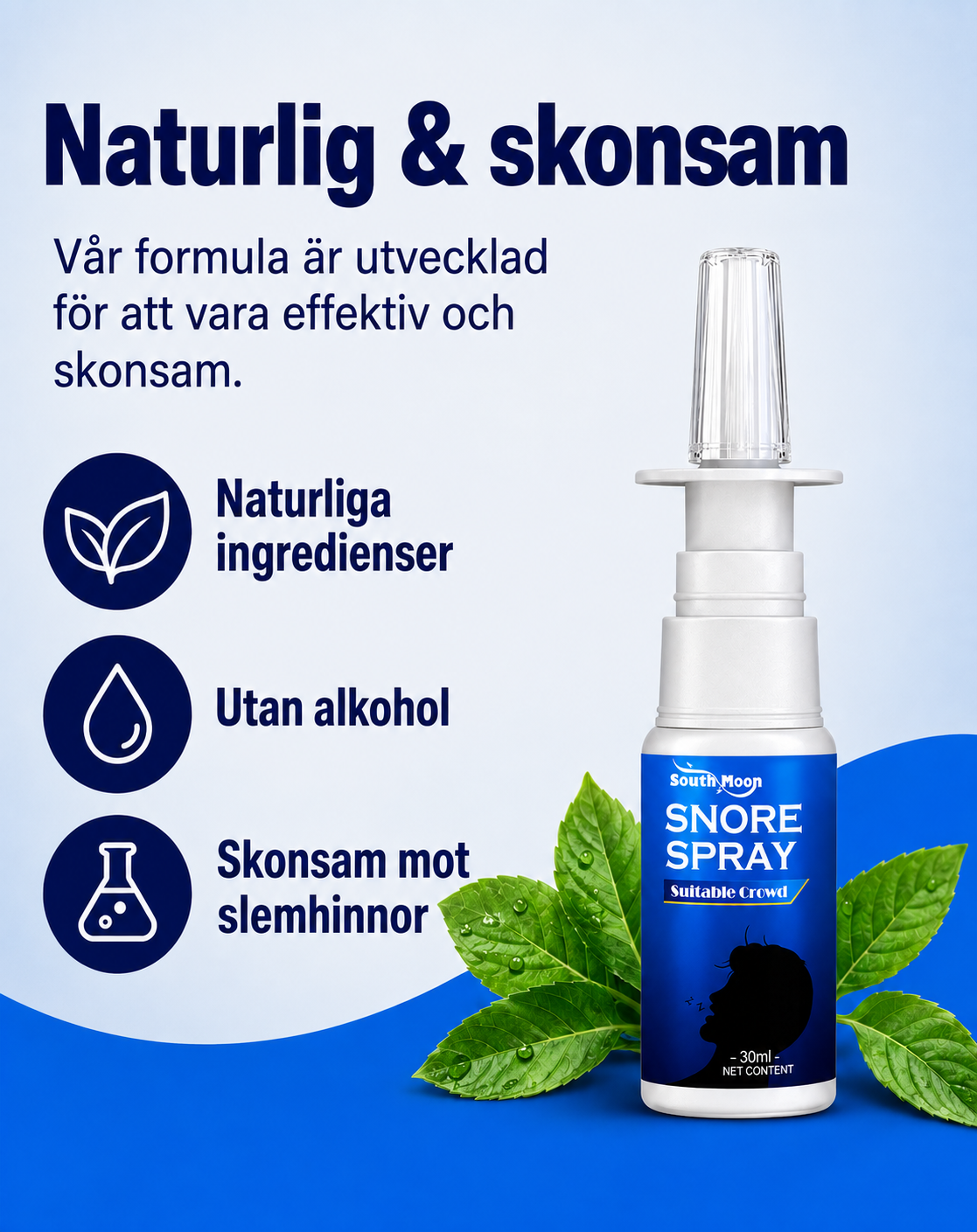 SLIPPSNARKA Nässpray 30ml – Sov tystare, vakna utvilad